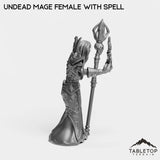 Tabletop Terrain Miniature Undead Basic Mage Female