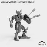 Tabletop Terrain Miniature Undead Basic Warrior