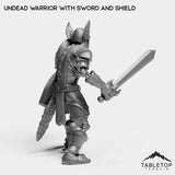 Tabletop Terrain Miniature Undead Basic Warrior