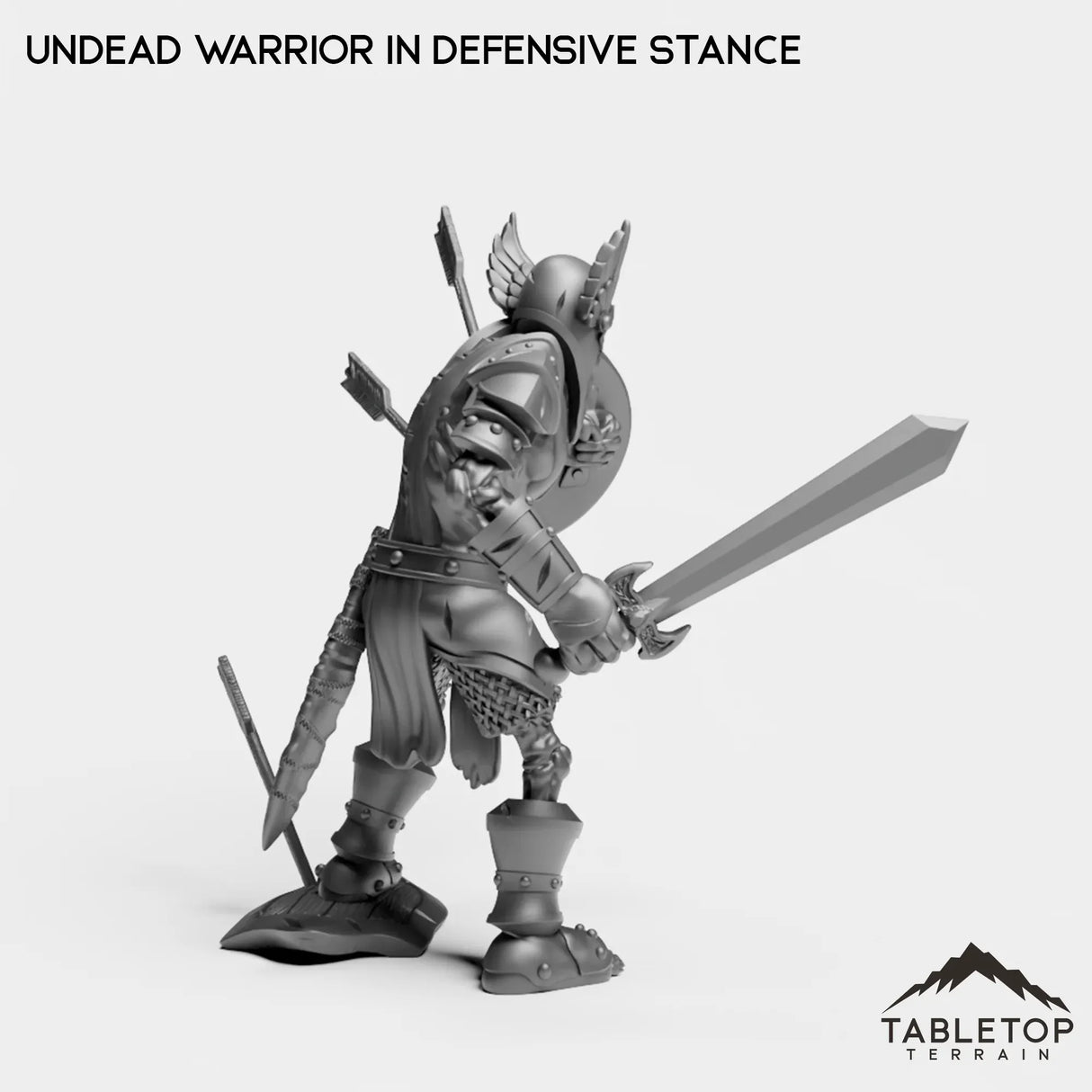 Tabletop Terrain Miniature Undead Basic Warrior