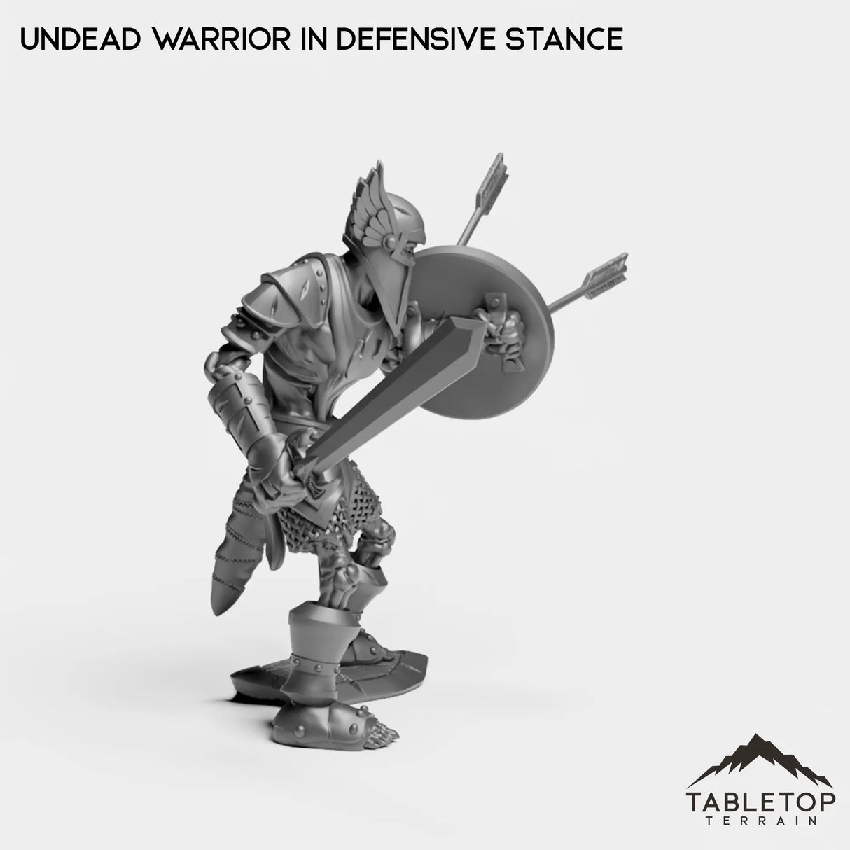 Tabletop Terrain Miniature Undead Basic Warrior