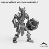 Tabletop Terrain Miniature Undead Basic Warrior