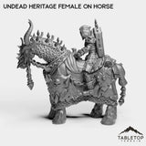 Tabletop Terrain Miniature Undead Heritage Female on Horse