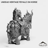Tabletop Terrain Miniature Undead Heritage Female on Horse