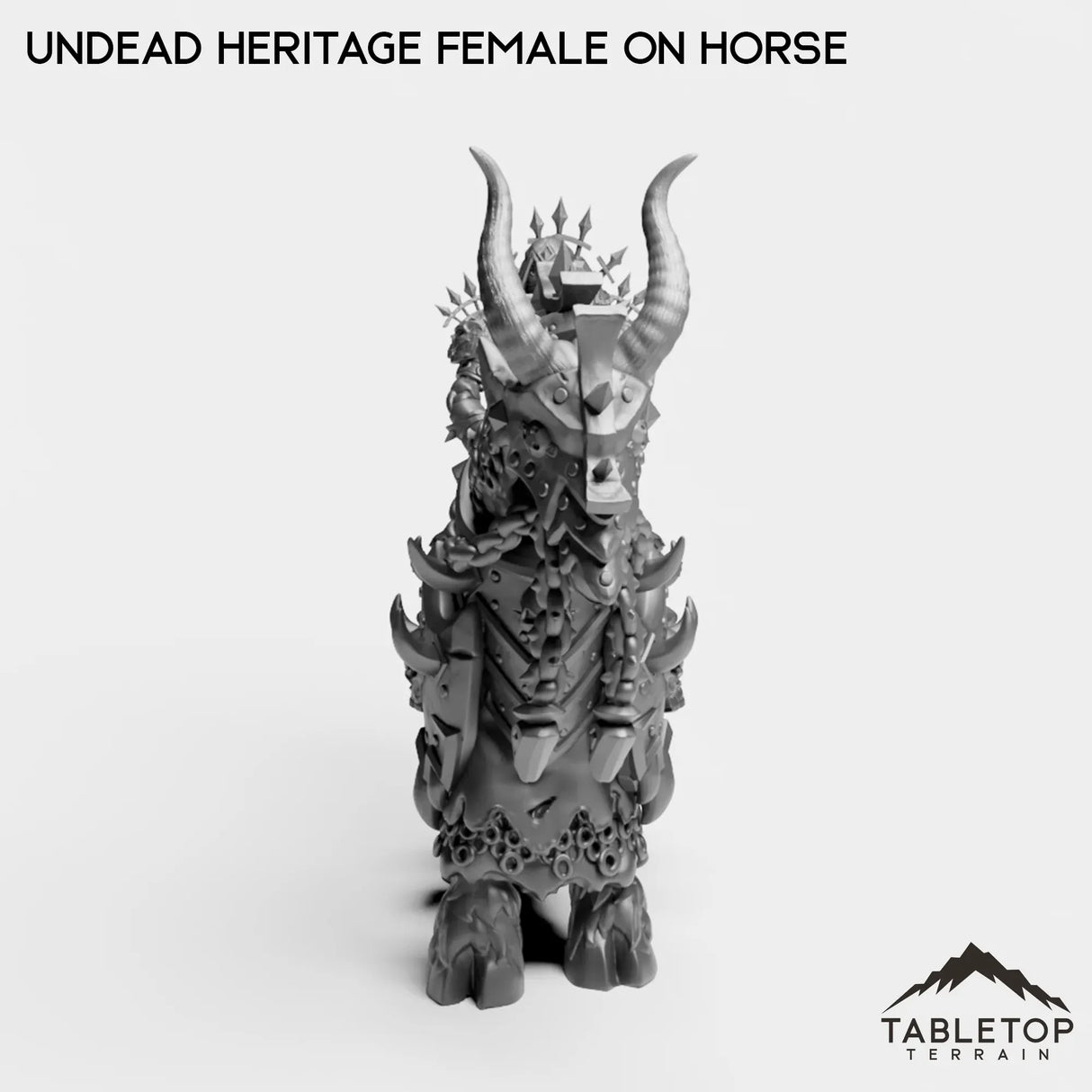 Tabletop Terrain Miniature Undead Heritage Female on Horse