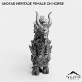 Tabletop Terrain Miniature Undead Heritage Female on Horse
