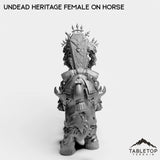 Tabletop Terrain Miniature Undead Heritage Female on Horse
