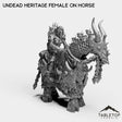 Tabletop Terrain Miniature Undead Heritage Female on Horse