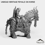 Tabletop Terrain Miniature Undead Heritage Female on Horse