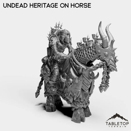 Tabletop Terrain Miniature Undead Heritage on Horse