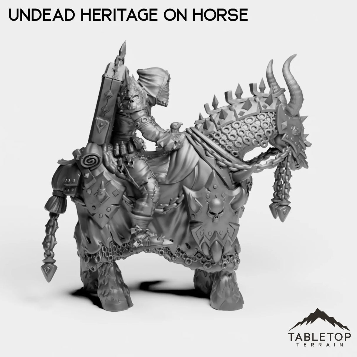 Tabletop Terrain Miniature Undead Heritage on Horse