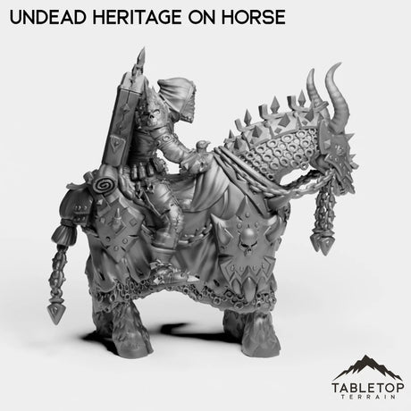 Tabletop Terrain Miniature Undead Heritage on Horse