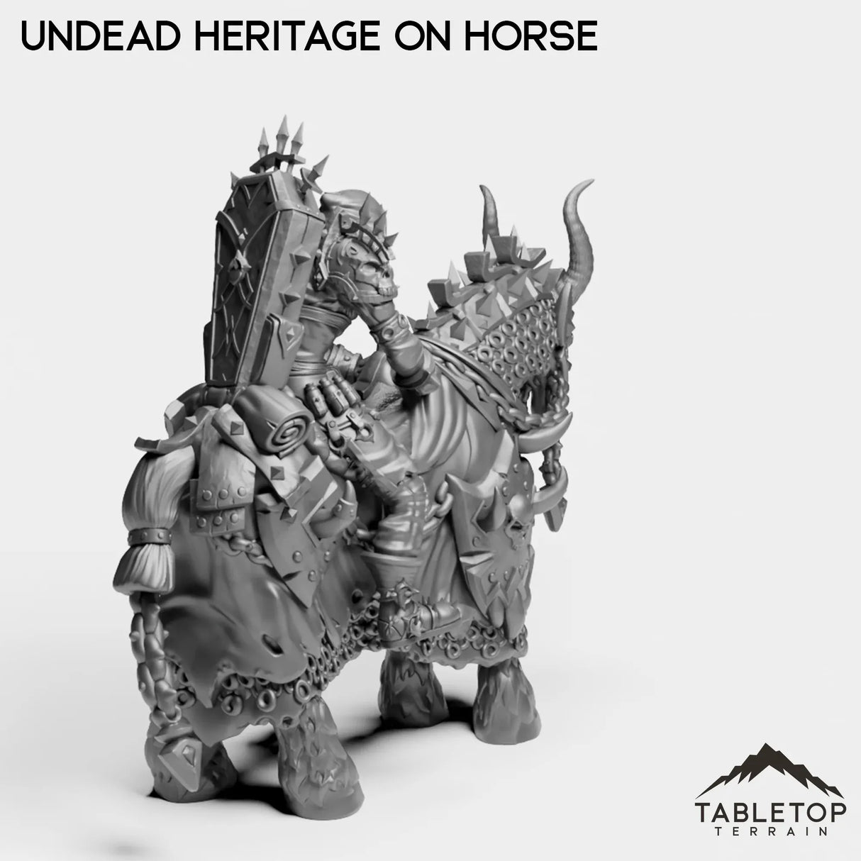 Tabletop Terrain Miniature Undead Heritage on Horse