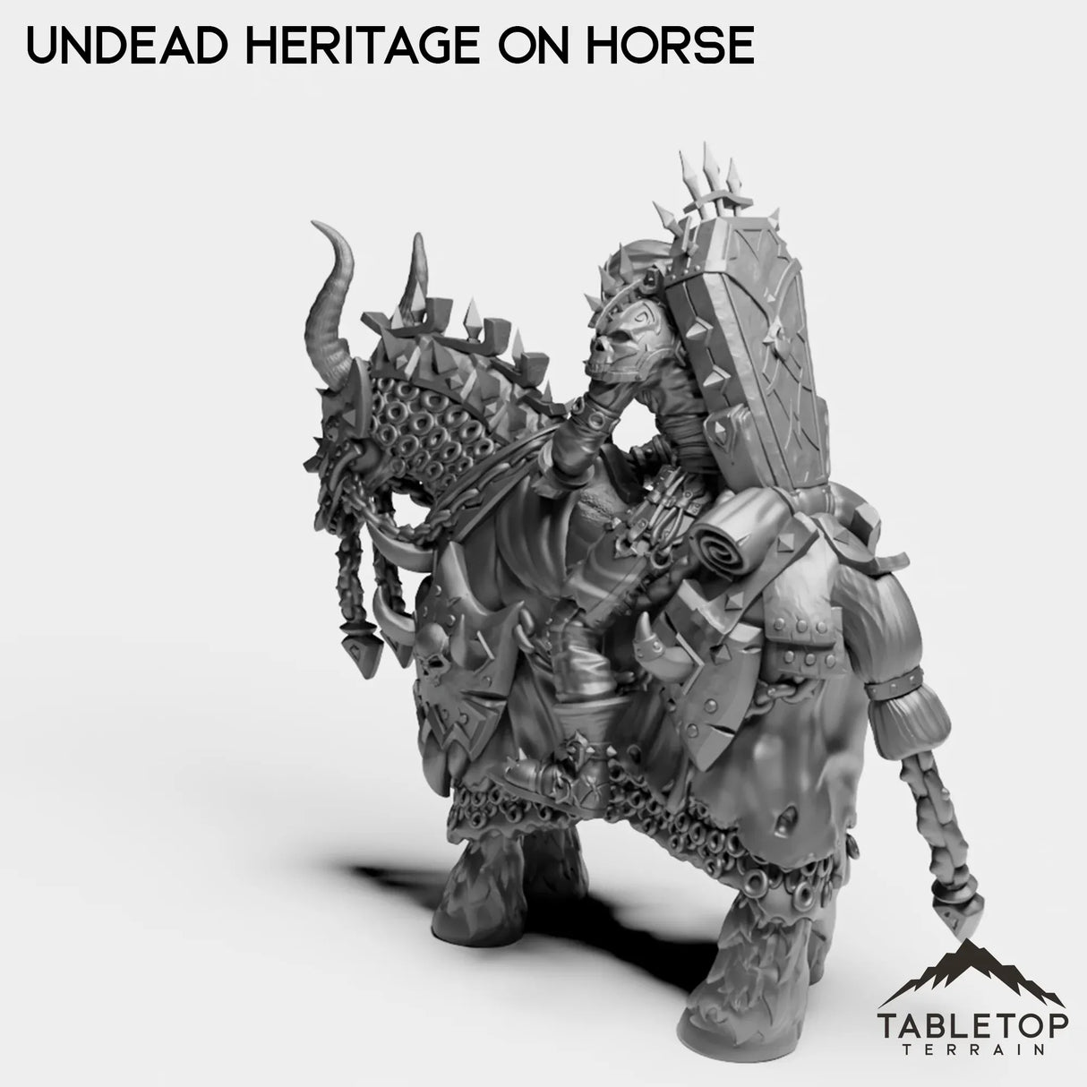 Tabletop Terrain Miniature Undead Heritage on Horse