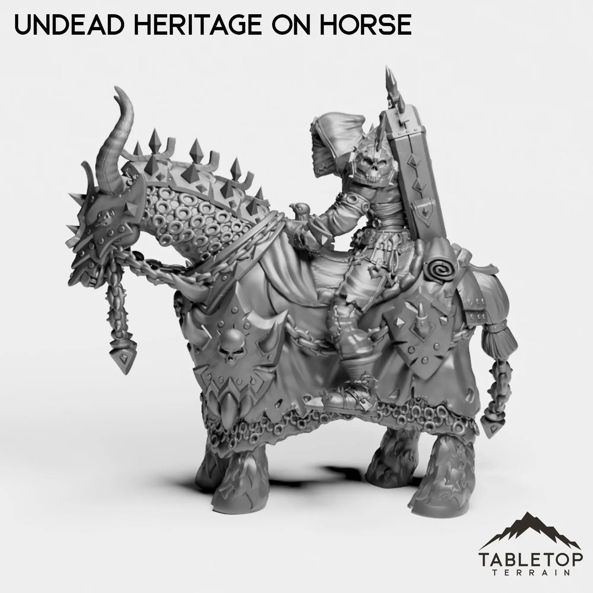 Tabletop Terrain Miniature Undead Heritage on Horse