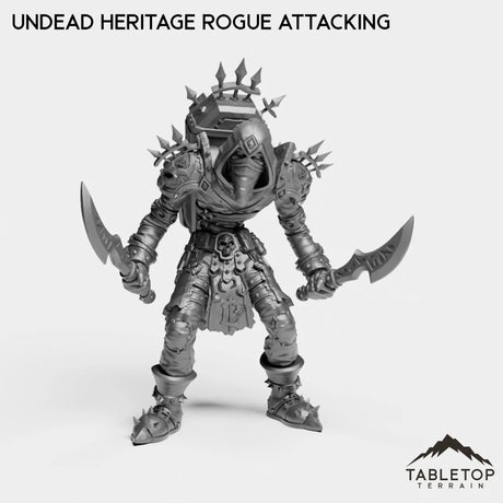 Tabletop Terrain Miniature Undead Heritage Rogue Attacking Undead Heritage Rogue