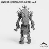 Tabletop Terrain Miniature Undead Heritage Rogue Female