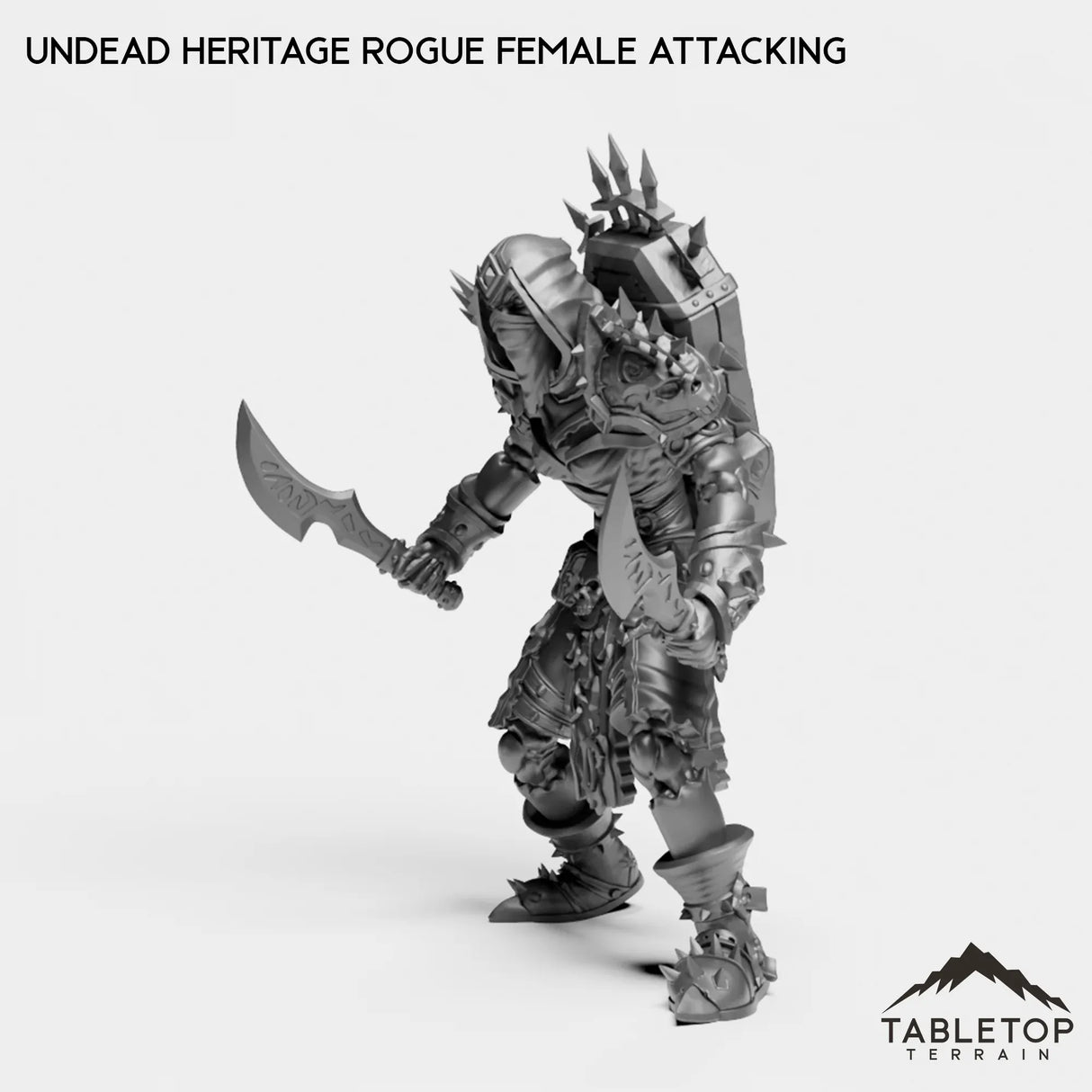 Tabletop Terrain Miniature Undead Heritage Rogue Female