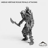 Tabletop Terrain Miniature Undead Heritage Rogue Female
