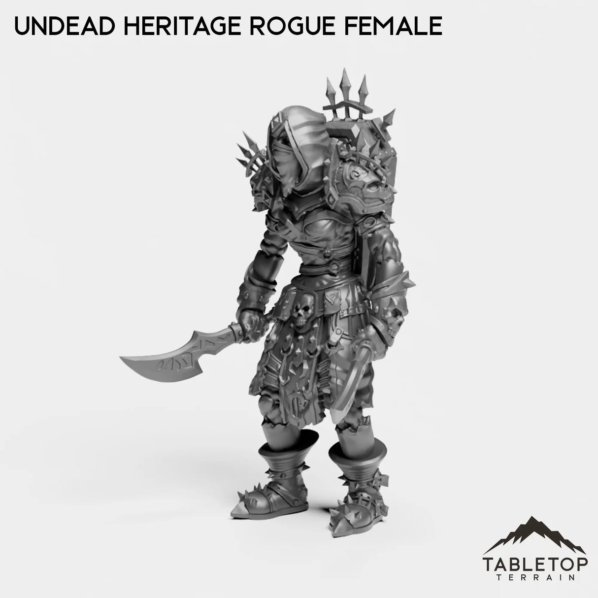 Tabletop Terrain Miniature Undead Heritage Rogue Female