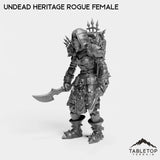 Tabletop Terrain Miniature Undead Heritage Rogue Female