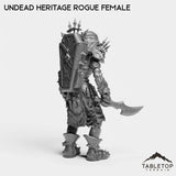 Tabletop Terrain Miniature Undead Heritage Rogue Female