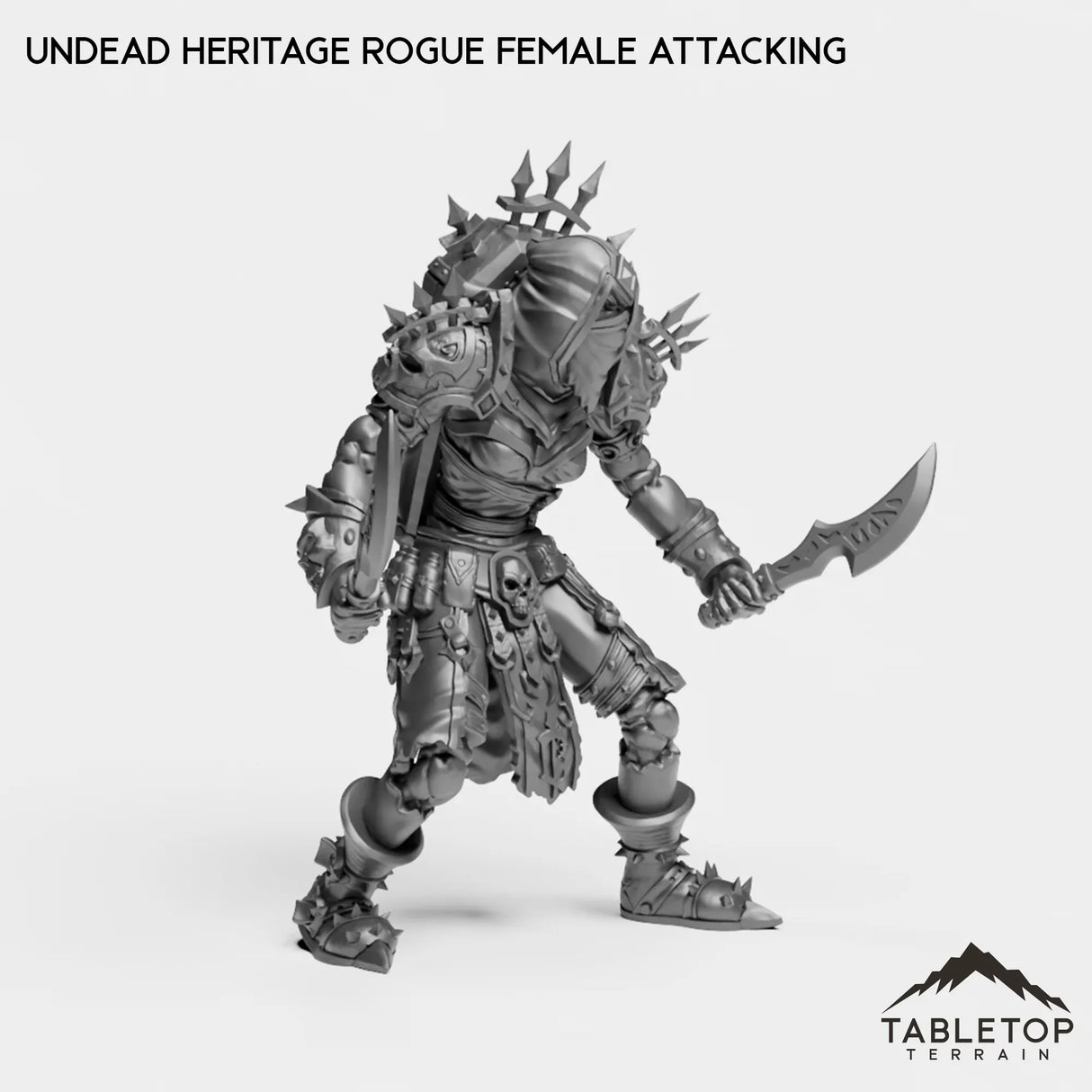 Tabletop Terrain Miniature Undead Heritage Rogue Female