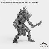 Tabletop Terrain Miniature Undead Heritage Rogue Female