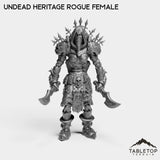 Tabletop Terrain Miniature Undead Heritage Rogue Female Undead Heritage Rogue Female