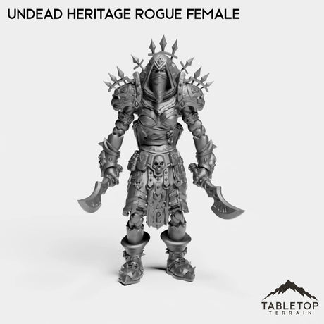 Tabletop Terrain Miniature Undead Heritage Rogue Female Undead Heritage Rogue Female