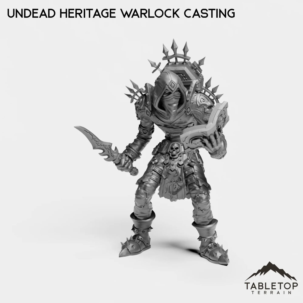 Tabletop Terrain Miniature Undead Heritage Warlock Casting Undead Heritage Warlock