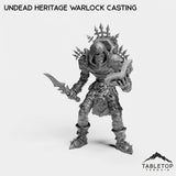 Tabletop Terrain Miniature Undead Heritage Warlock Casting Undead Heritage Warlock