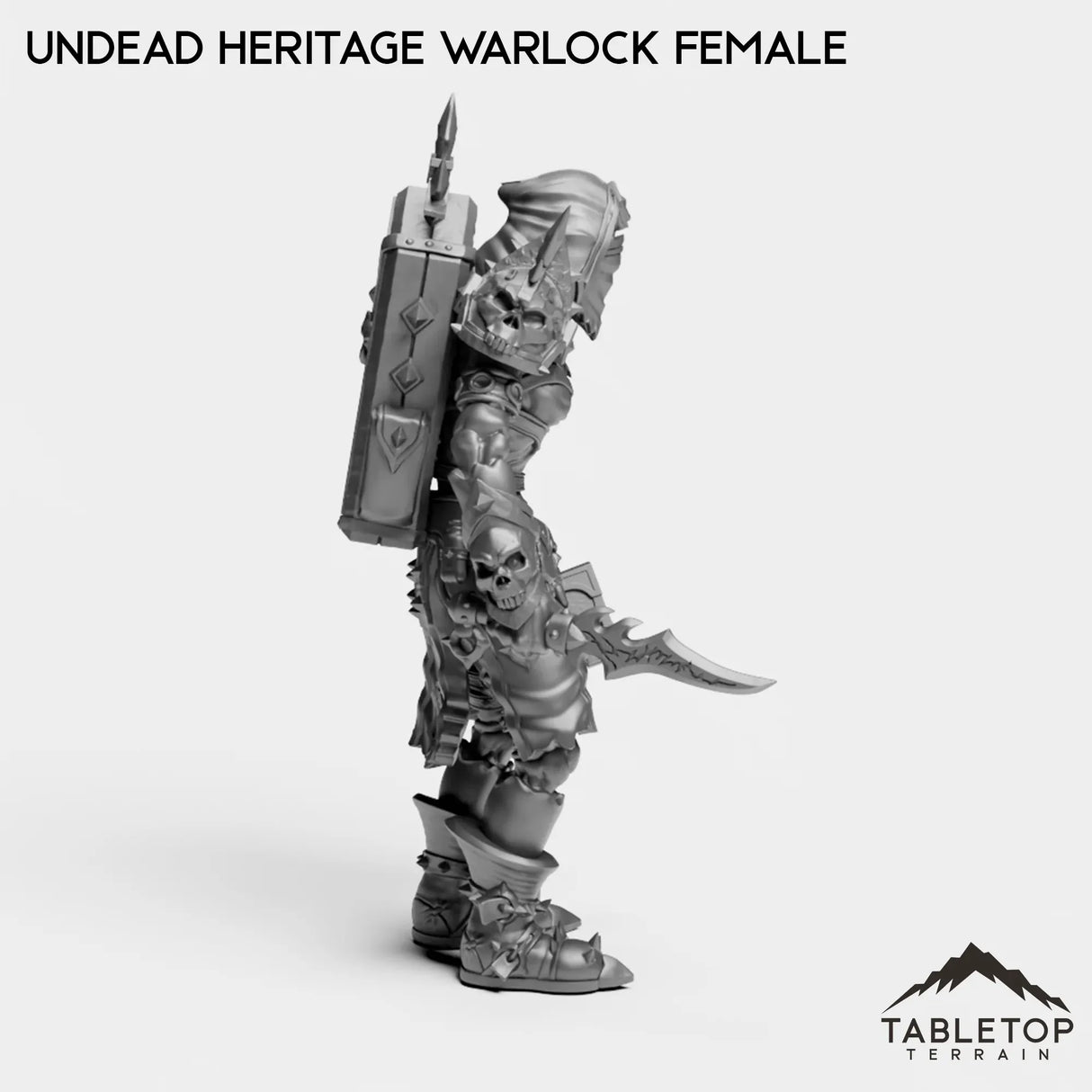 Tabletop Terrain Miniature Undead Heritage Warlock Female