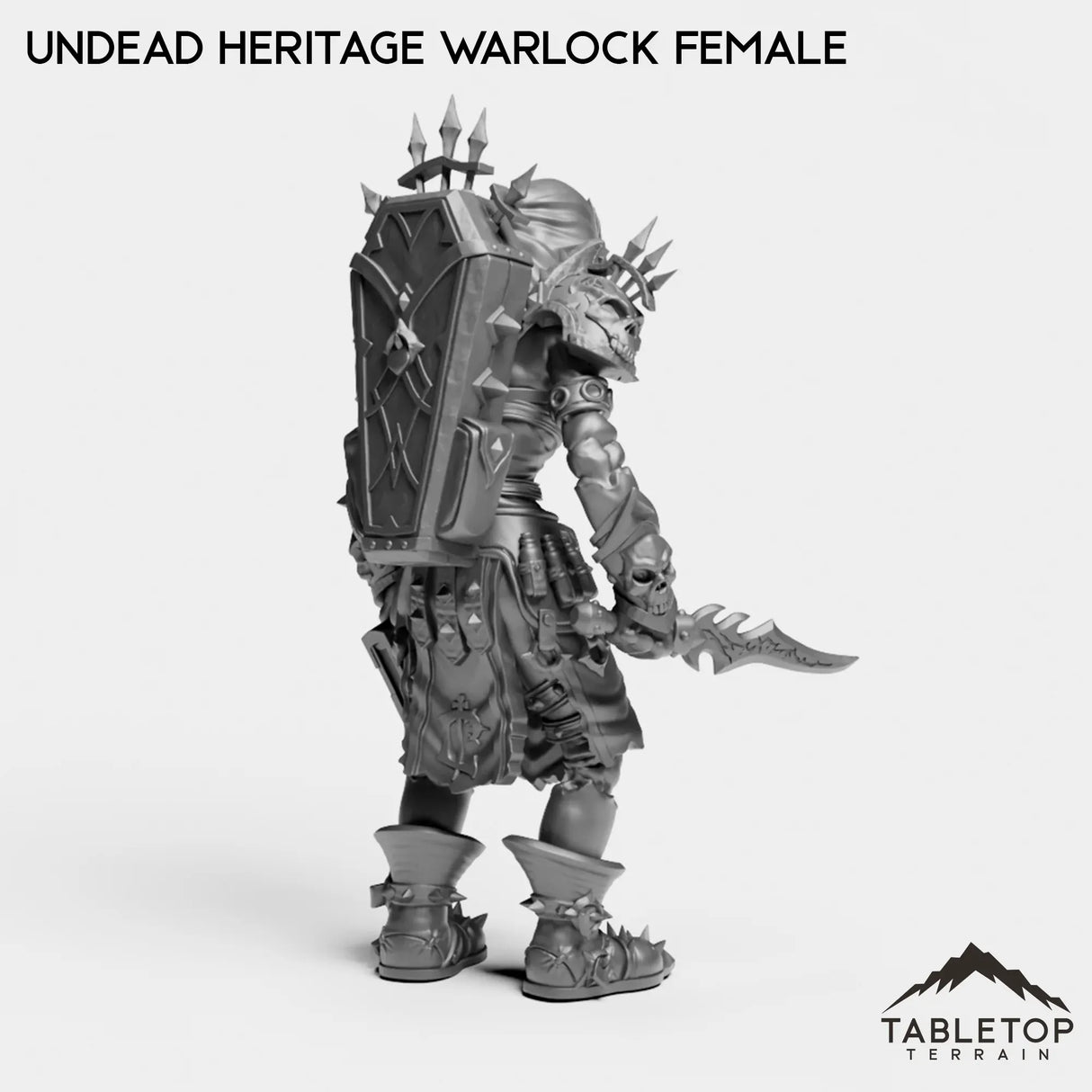 Tabletop Terrain Miniature Undead Heritage Warlock Female