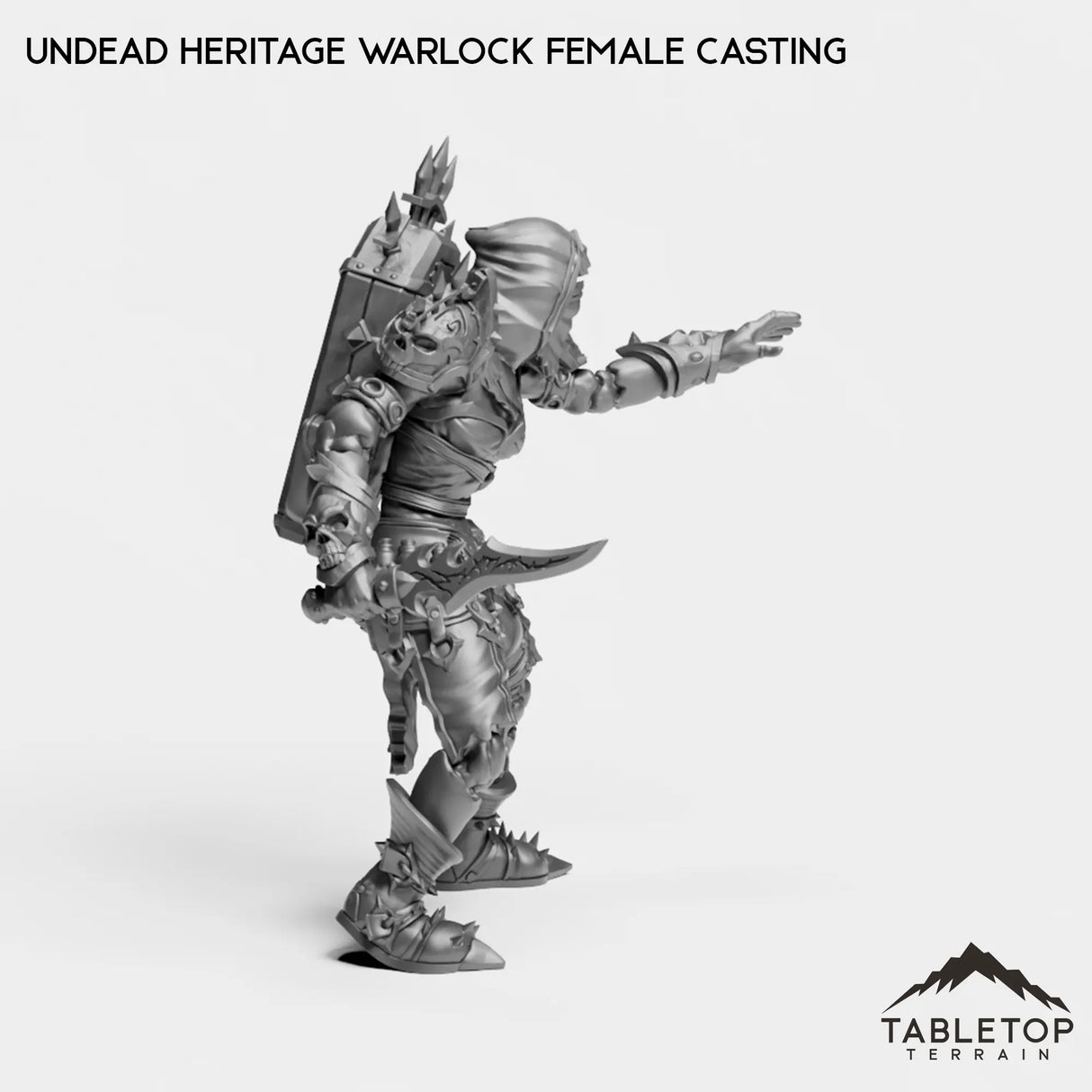 Tabletop Terrain Miniature Undead Heritage Warlock Female