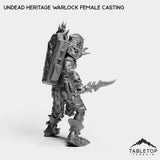 Tabletop Terrain Miniature Undead Heritage Warlock Female