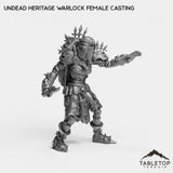 Tabletop Terrain Miniature Undead Heritage Warlock Female