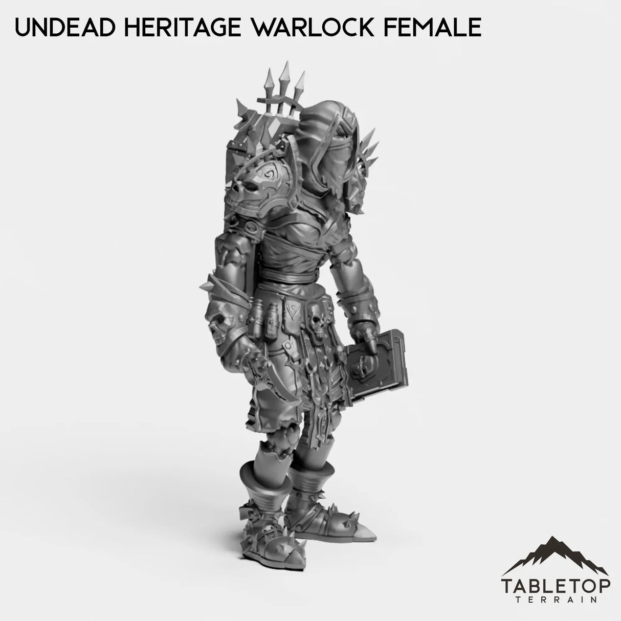 Tabletop Terrain Miniature Undead Heritage Warlock Female