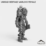 Tabletop Terrain Miniature Undead Heritage Warlock Female