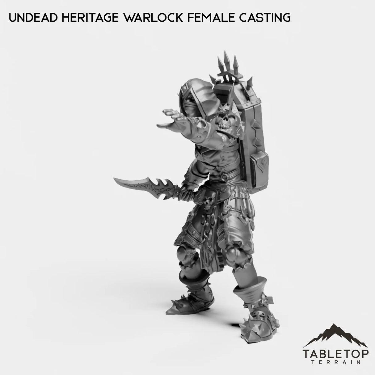 Tabletop Terrain Miniature Undead Heritage Warlock Female