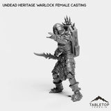 Tabletop Terrain Miniature Undead Heritage Warlock Female