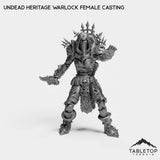 Tabletop Terrain Miniature Undead Heritage Warlock Female Casting Undead Heritage Warlock Female