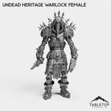 Tabletop Terrain Miniature Undead Heritage Warlock Female Undead Heritage Warlock Female