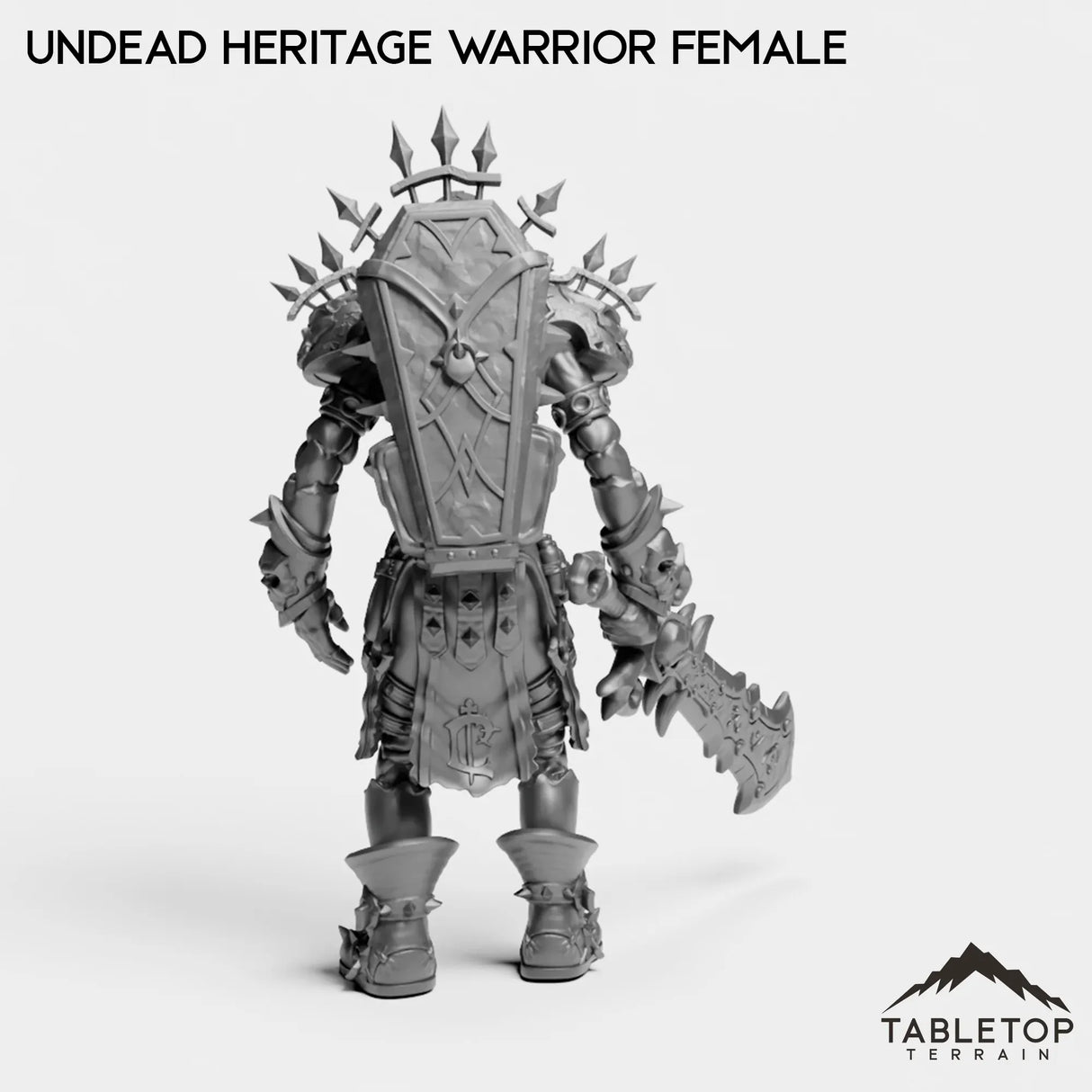 Tabletop Terrain Miniature Undead Heritage Warrior Female