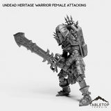 Tabletop Terrain Miniature Undead Heritage Warrior Female