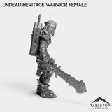 Tabletop Terrain Miniature Undead Heritage Warrior Female