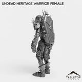 Tabletop Terrain Miniature Undead Heritage Warrior Female