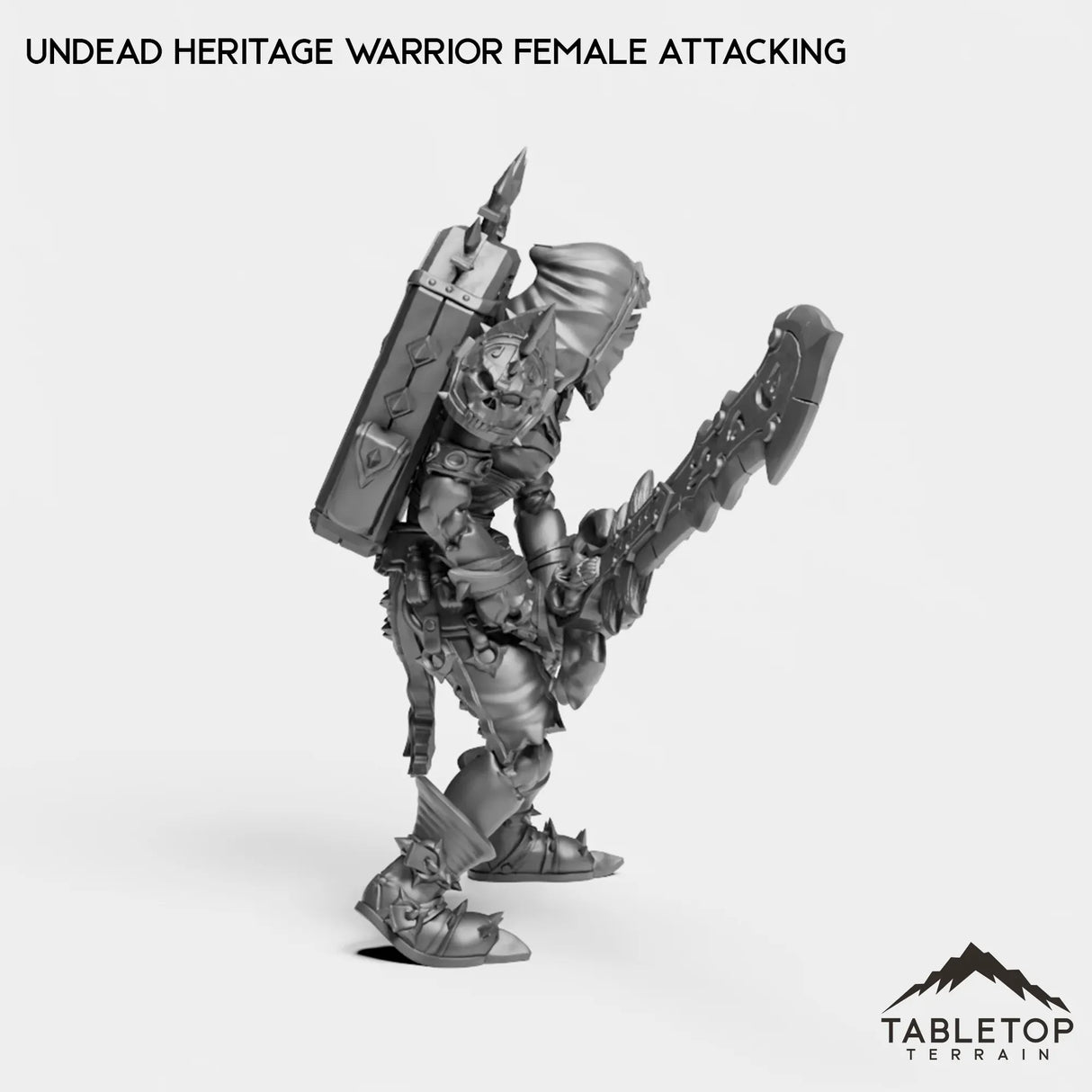 Tabletop Terrain Miniature Undead Heritage Warrior Female