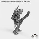 Tabletop Terrain Miniature Undead Heritage Warrior Female