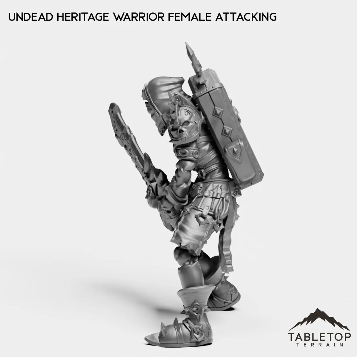 Tabletop Terrain Miniature Undead Heritage Warrior Female